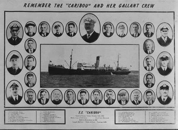 S.S. Caribou and Crew - S.S. Le caribou et Servent d' �quipier