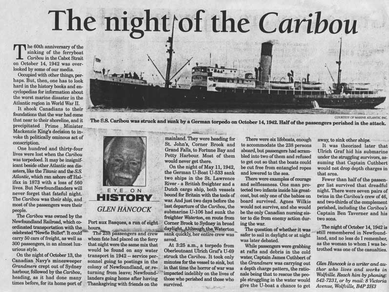 The Night of The Caribou - La nuit du Caribou