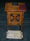 Reading desk in St. Matthew's Anglican Church, Trouty, Newfoundland and Labrador Canada, in memory of the people lost on the Effie M. - Bureau de lecture dans l'�glise Anglicanne de St. Matthew, Trouty, Terre-Neuve et Labrador Canada.