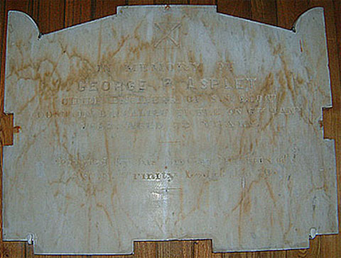 George R Asplet Memorial Plaque - Plaque De Mmorial De George R Asplet