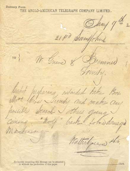 S.S. Lion Telegram - Tlgramme De S.S. Lion