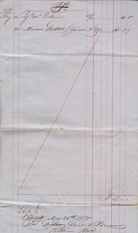 Lion's account record with Walter Grieve and Bremmer - Disque du compte du lion avec Walter Grieve et Bremmer