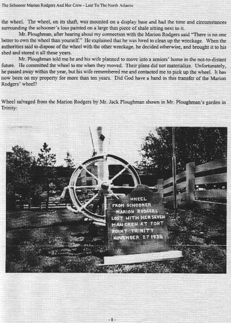 The Schooner Marion Rogers and Her Crew, Lost to the North Atlantic - Page 8