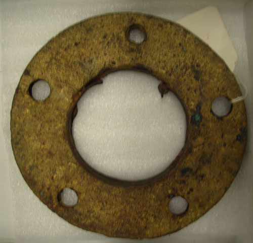 Artifact from shipwreck in Trinity Harbour.