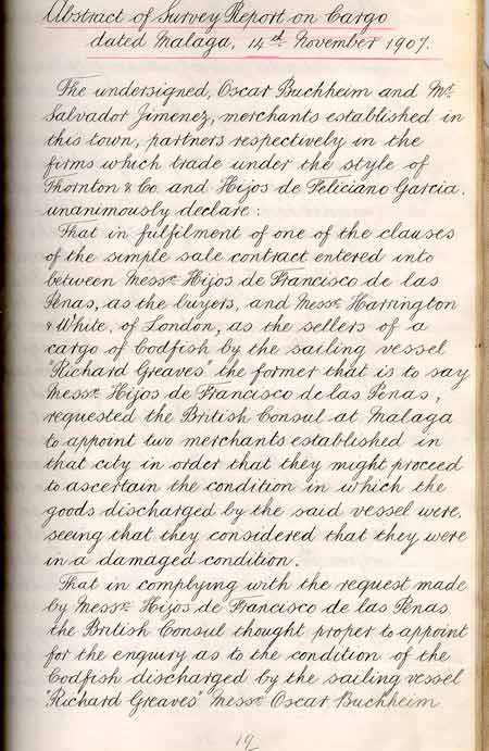 Statement of General Average per the Richard Greaves - Rapport de moyenne g�n�rale par Richard Greaves