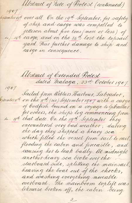 Statement of General Average per the Richard Greaves - Rapport de moyenne g�n�rale par Richard Greaves