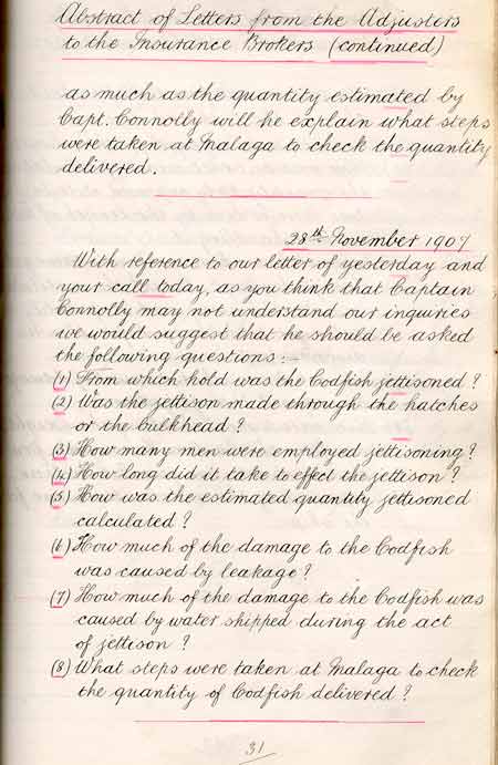 Statement of General Average per the Richard Greaves - Rapport de moyenne g�n�rale par Richard Greaves