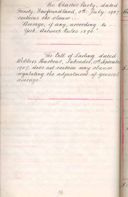 Statement of General Average per the Richard Greaves - Rapport de moyenne g�n�rale par Richard Greaves