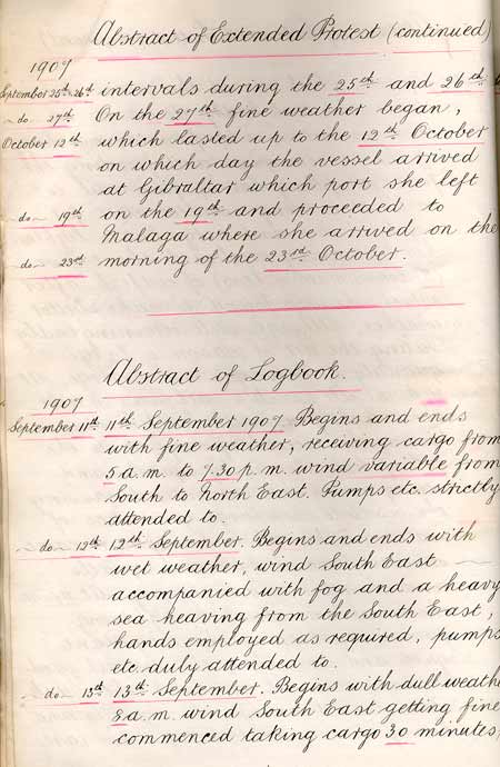 Statement of General Average per the Richard Greaves - Rapport de moyenne g�n�rale par Richard Greaves