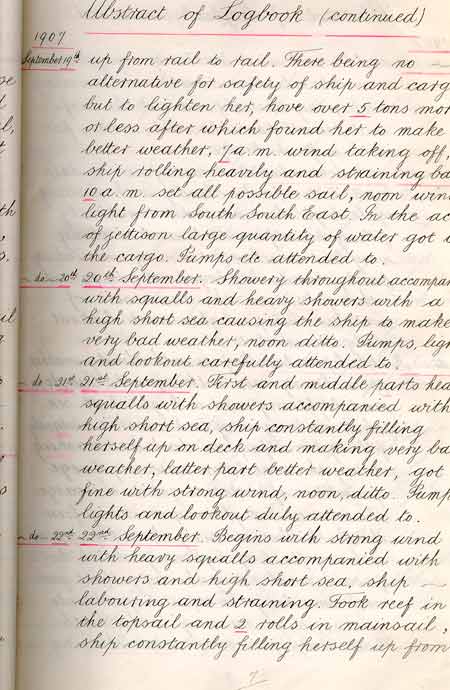 Statement of General Average per the Richard Greaves - Rapport de moyenne g�n�rale par Richard Greaves
